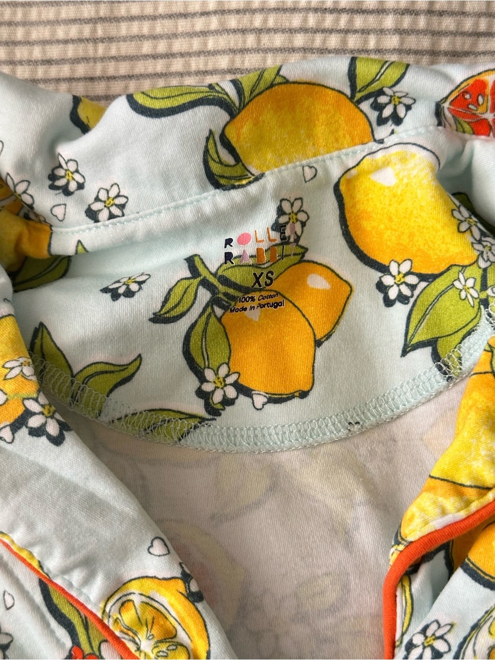Roller Rabbit lemon pajama set - Picture 2 of 3